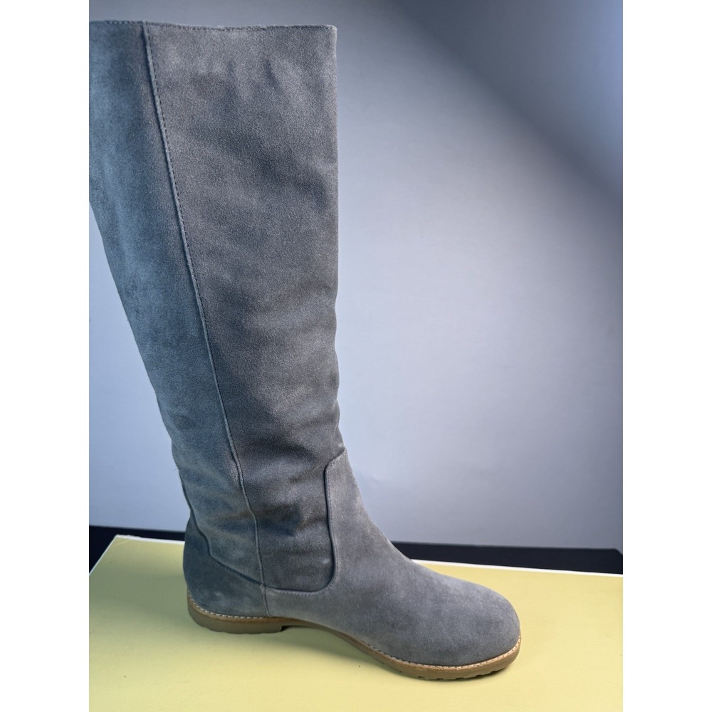 Michael Kors Kenton Suede Boots Women's 11 Slate Gray Lug Sole New With Box Flat - Picture 13 of 13